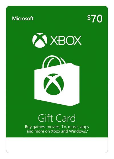 Xbox Live gift Card $70