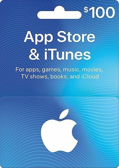 iTunes $100 USD Gift Card