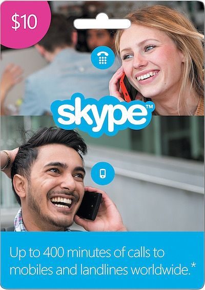 Skype $10 Prepaid Gift Card