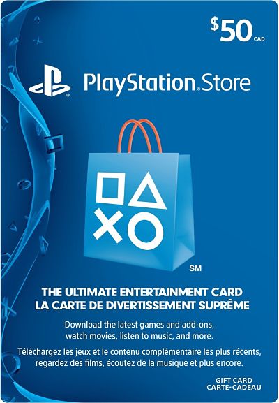 $50 PlayStation Store Gift Card 