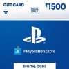Rs. 1500 PlayStation Network Wallet Top Up
