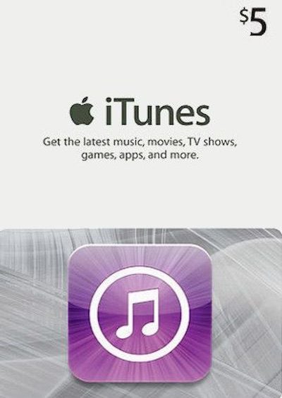iTunes Gift Card $5 USD