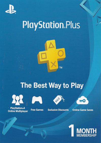 Sony Playstation Plus Card PS4/PS3/PS Vita – 1 Month (SEA) - e2zSTORE