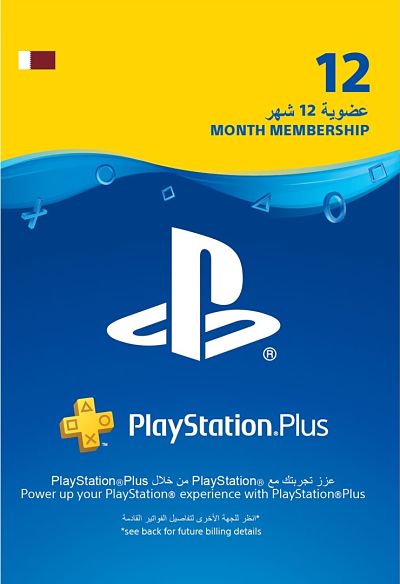 Playstation Plus 12 Months Membership QAR (QATAR) - e2zSTORE