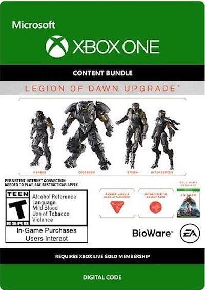Anthem: Legion of Dawn Upgrade Xbox One