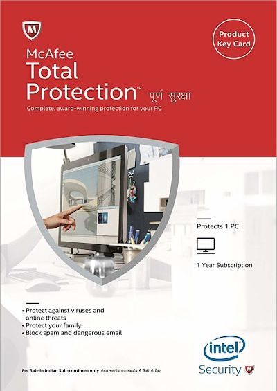 McAfee Total Protection - 1 PC, 1 Yea