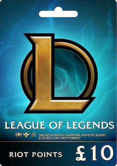 League of Legends £10 GBP Prepaid Gift Card - 1520 Riot Points