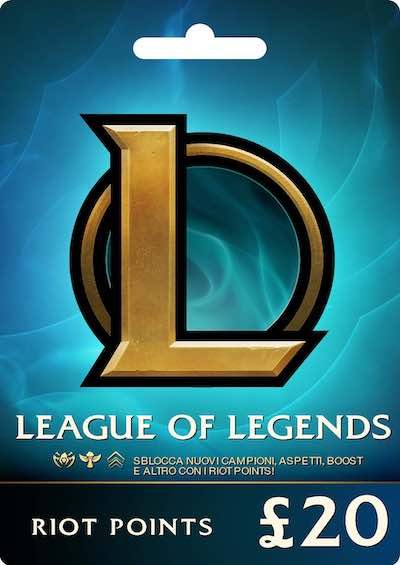 League of Legends £20 GBP Prepaid Gift Card - 3080 Riot Points