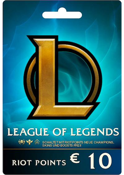 League of Legends € 10 EURO Prepaid Gift Card - 1380 Riot Points