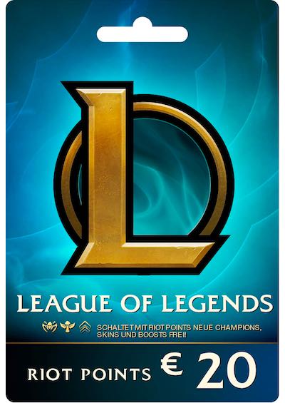League of Legends € 20 EURO Prepaid Gift Card - 2800 Riot Points