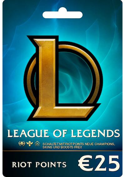 League of Legends € 25 EURO Prepaid Gift Card - 3500 Riot Points