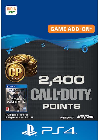 2400 Call of Duty Modern Warfare Points PS4