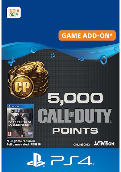 5000 Call of Duty Modern Warfare Points PS4