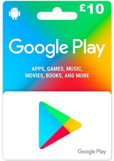 Google Play Gift Card £10 GBP (UK)