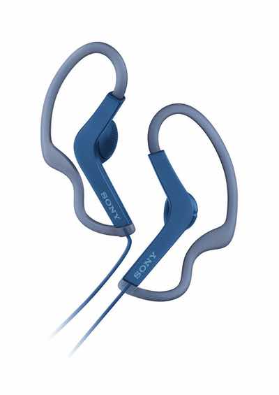 Sony MDR-AS210 Wired Open-Ear Headphones (Blue)