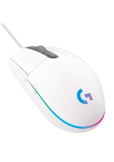 Logitech G102 LIGHTSYNC RGB 6 Button Gaming Mouse (White)