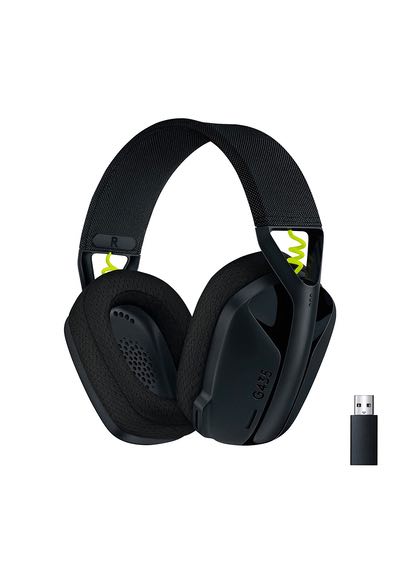 Logitech G435 Lightspeed Wireless Gaming Headset - Black and Neon Yellow