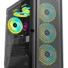 Ant Esports ICE-4000RGB Mid Tower Gaming Cabinet (Black)