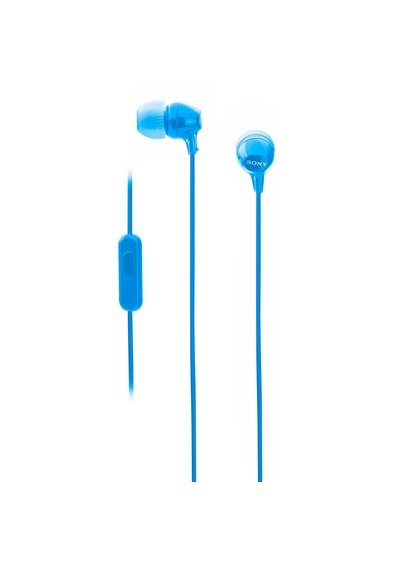 Sony MDR-EX14AP Wired in Ear Headset with Mic (Blue)