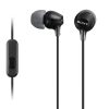 Sony MDR-EX15AP EX In-Ear Wired Stereo Headphones with Mic (Black)