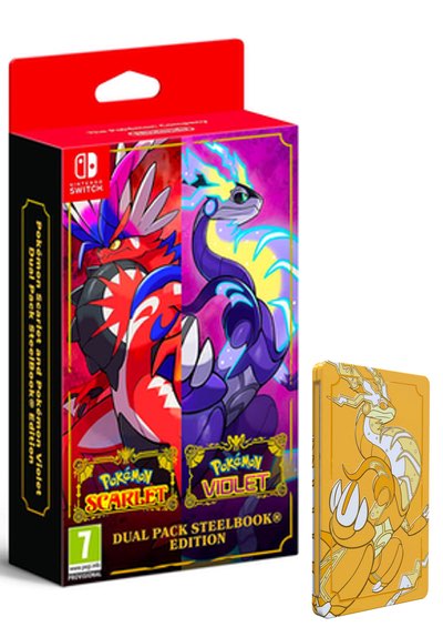 Pokemon Scarlet & Pokemon Violet Dual Pack SteelBook Edition Nintendo Switch