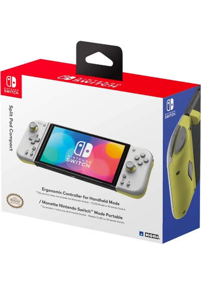 Nintendo Switch Split Pad Compact (Light Gray & Yellow)