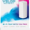 Linksys Velop WHW0301 Triband band AC2200 Mesh Wi-Fi 5 Router