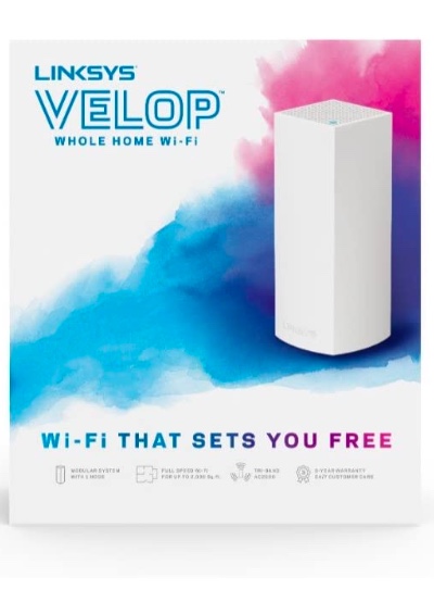 Linksys Velop WHW0301 Triband band AC2200 Mesh Wi-Fi 5 Router